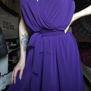 Calvin Klein purple dress